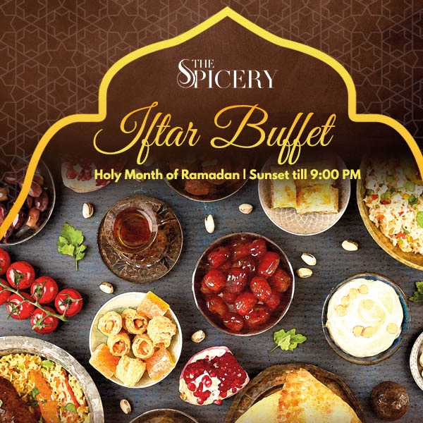 A wide spread of traditional Arabic, authentic Indian and international buffet awaits when you break your fast. Share the goodness of our Arabic mixed grills, lamb ouzi, shawarma, cold & hot mezzeh, Arabic sweets and so much more.